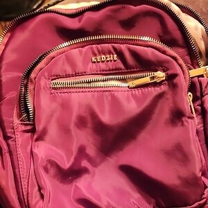 Deep Red  Women's Backpack